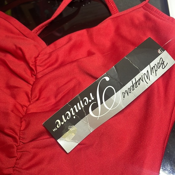 RED Body Wrappers Premiere shirred camisole dance/ ballet leotard - Style #P522 - Picture 7 of 13